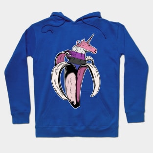 Genderfluid Unicorn Banana LGBT Pride Flag Hoodie